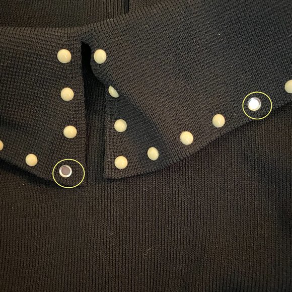 Anastasia Steele's Sandro Rocket Embellished Skater Dress Sz 2 - Picture 5 of 9